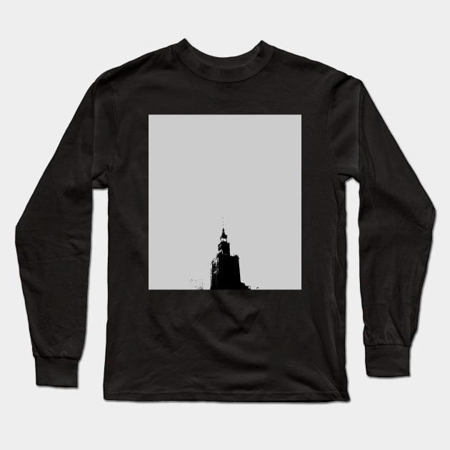 Palac Kultury Warszawa Long Sleeve T-Shirt by HRNDZ